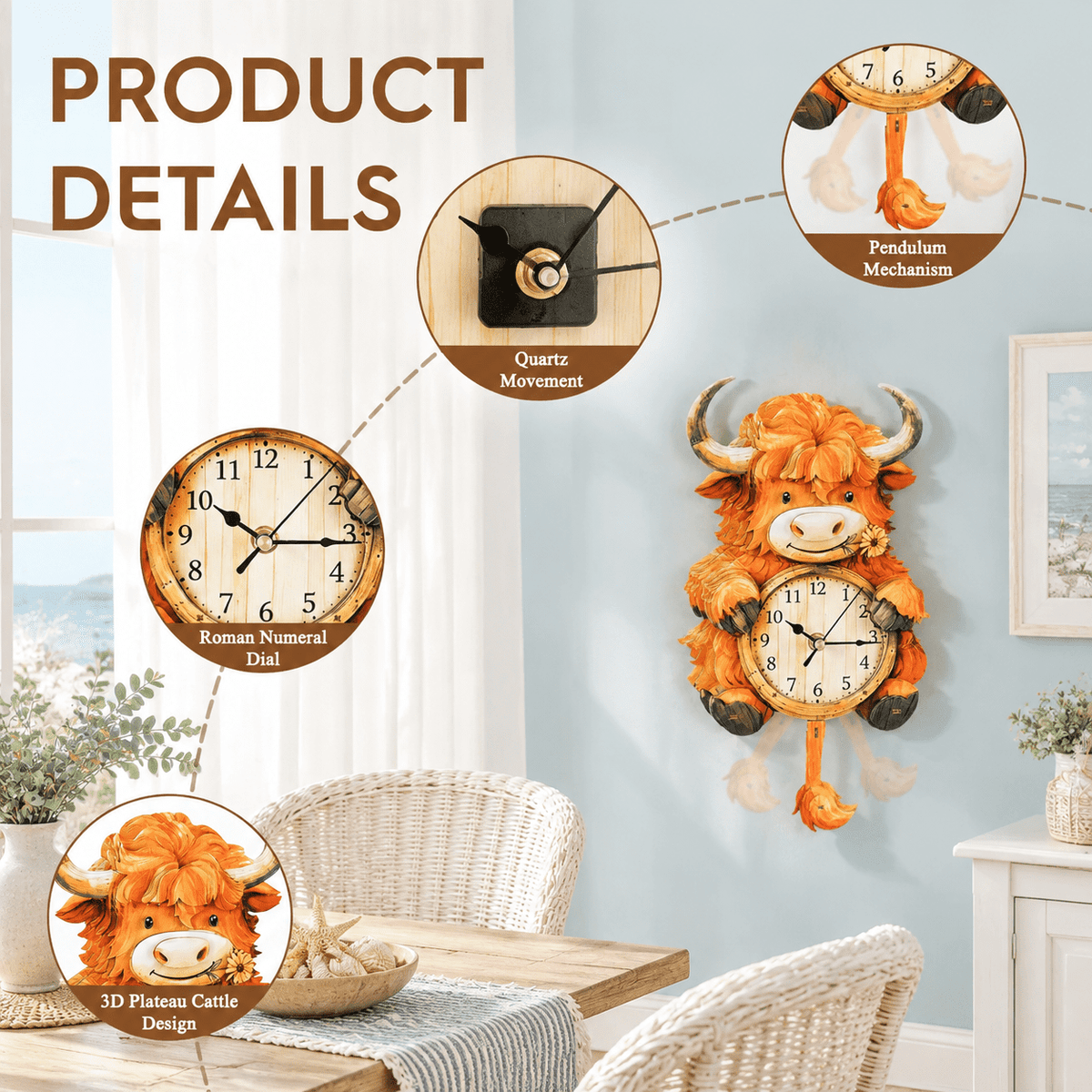 Butterfly Clock 3D Wooden Puzzle Clock DIY Mechanical Craft Kit for Adults Teens