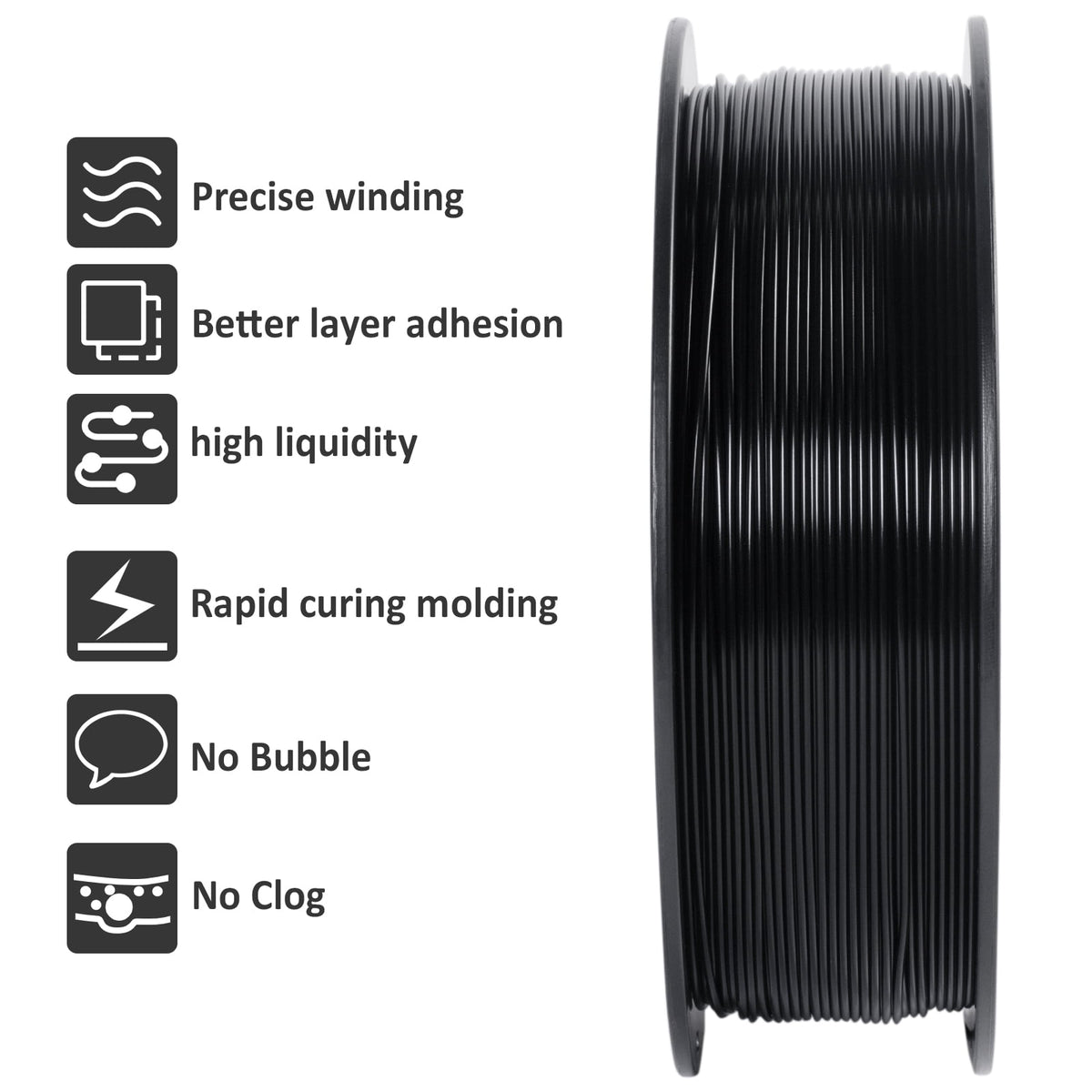 Geeetech 1.75mm PLA 3D Printer Filament, 1kg Spool (2.2lbs), Dimensional Accuracy +/- 0.03mm,yellow