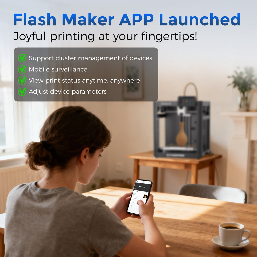Flashforge AD5X 3D Printer, Multi-Color Printer & 600mm/s High Speed, 1Count, 8.7 x 8.7 x 8.7"