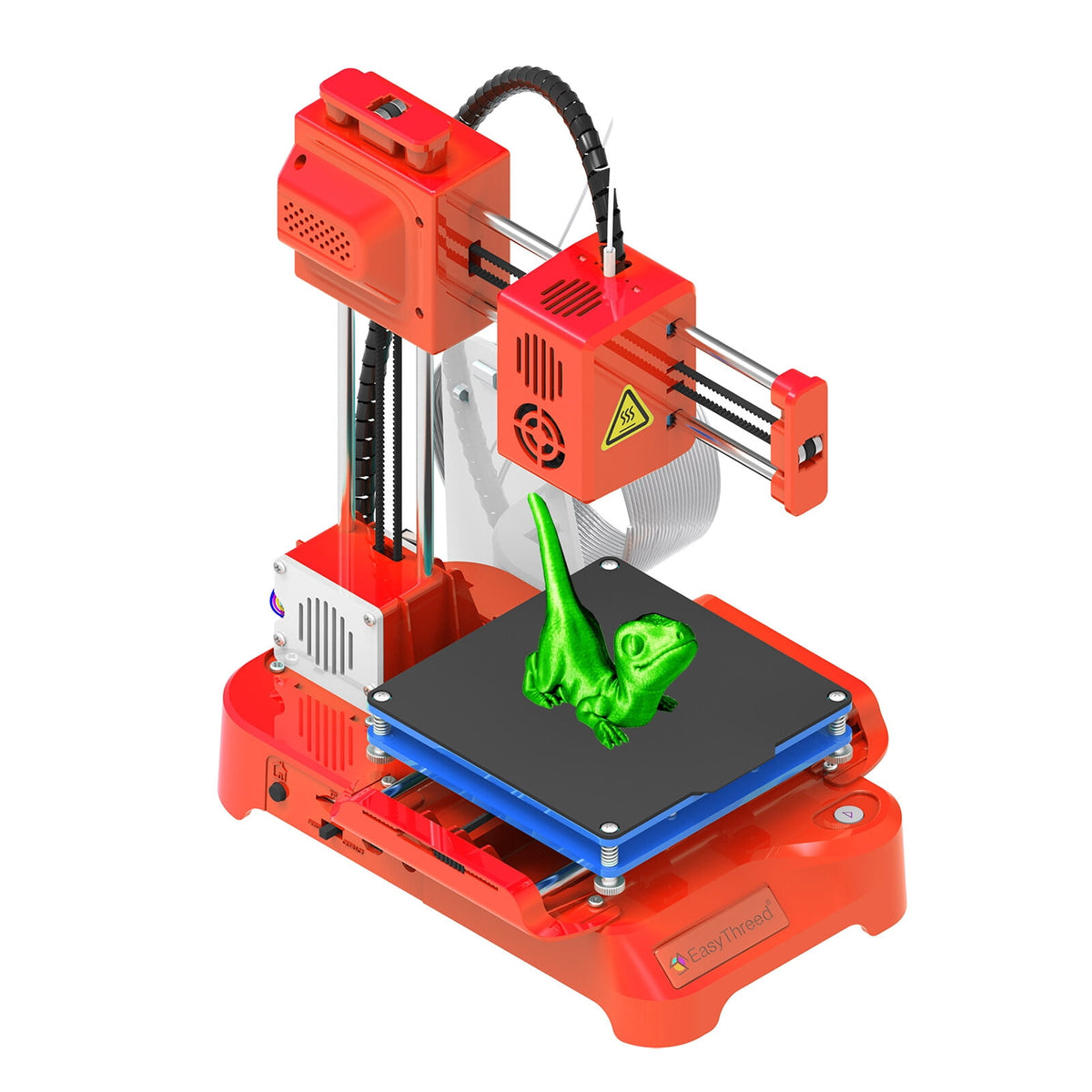 EasyThreed 3D Printer for Kids Mini Desktop 3D Printer 100x100x100mm Print Size No Heated Bed One-Key Printing with TF Card PLA Sample Filament for Beginners Household Education