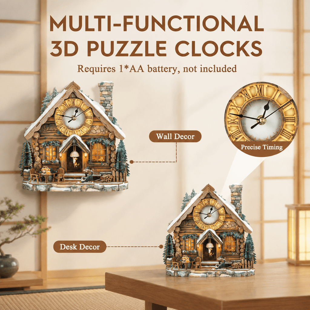 3d Wooden Puzzles For Adults-dachshund Clock Puzzle-adult Crafts