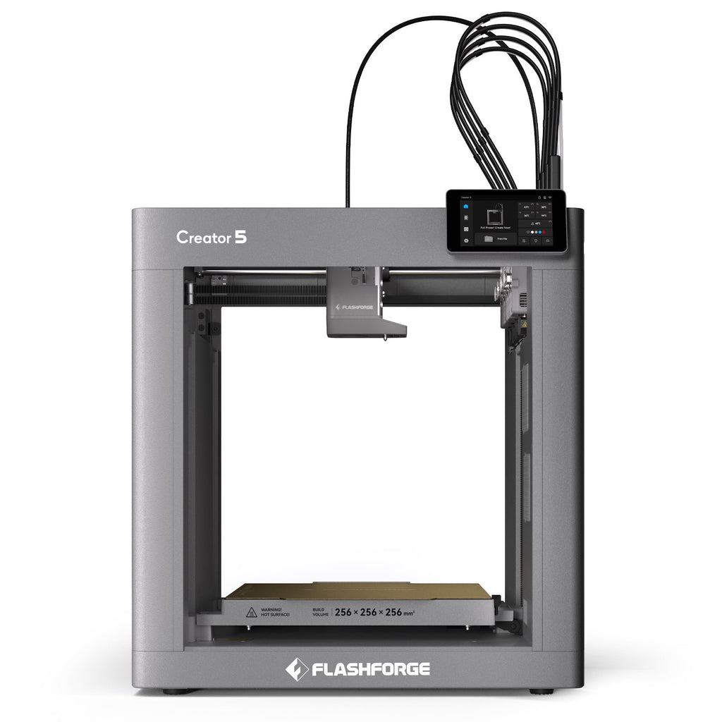 Flashforge Creator 5 3D Printer, 4-Nozzle Multi-Color Printer & 600mm/s High Speed, Zero Purge Waste for Multi-Scenario