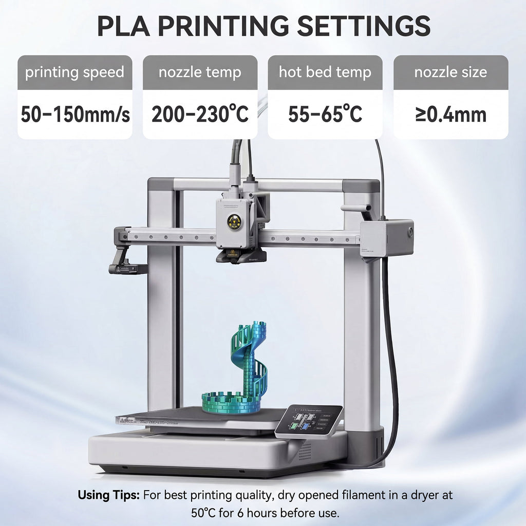 Epelay Silk PLA Plus 3D Printer Filament 1.75mm, Shiny Silver Finish, 1kg Spool, Strong Layer Adhesion, Smooth & Glossy Prints, Fits Most FDM Printers