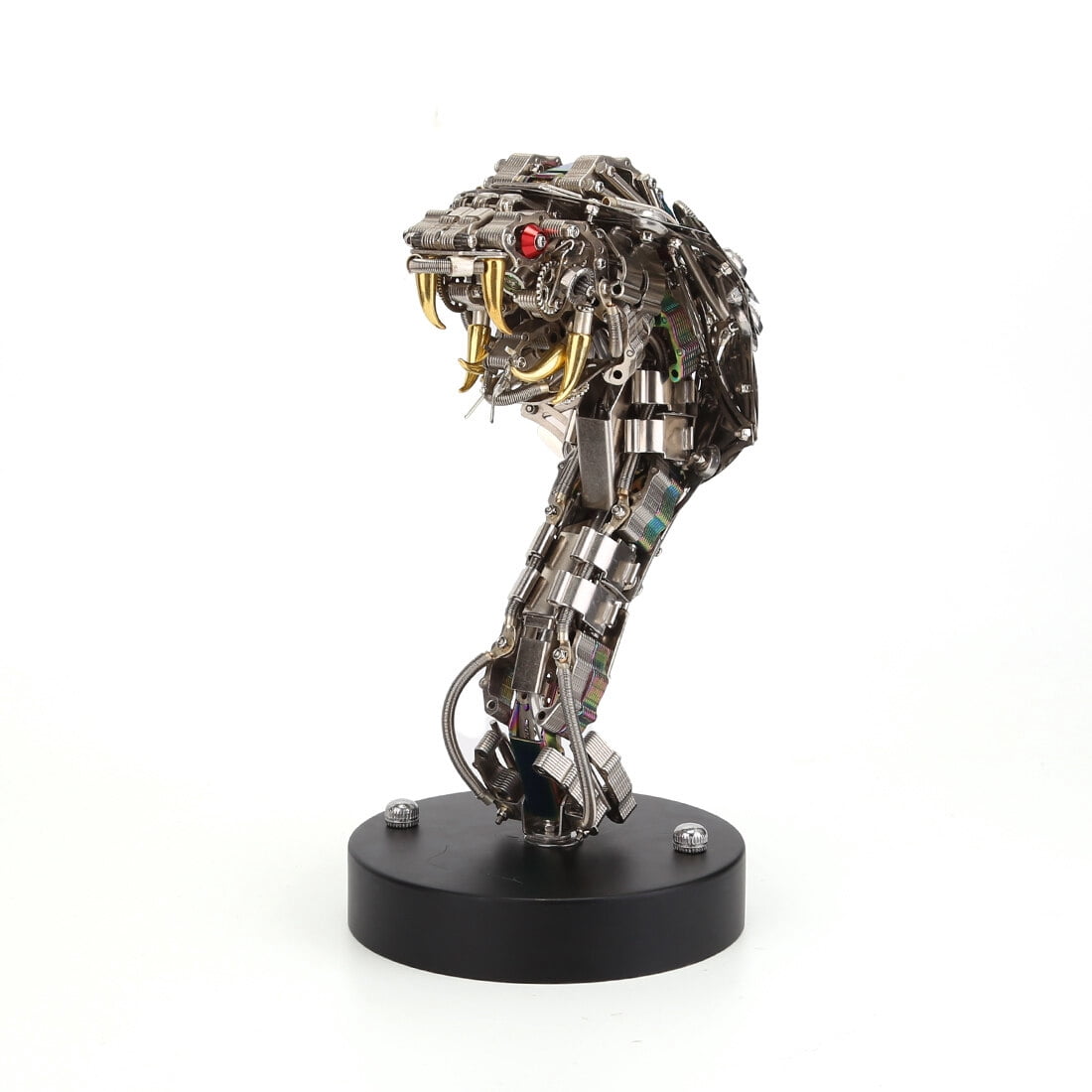 3D Metal Puzzle Mecha Model Kit with Lights, 1020+ PCS Steampunk Mechanical DIY Handmade Collectible Christmas Gift for Adults & Teens 15+