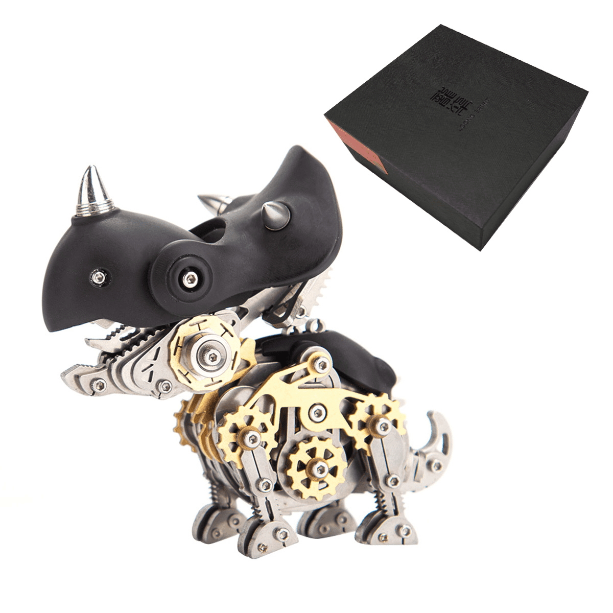 3D Metal Puzzle 339PCS Linglong Fox Hanfei Mechanical Creative DIY Assembly Model Hobby Craft Kit For Desk Display, Home Office Decor, Creative Gifts And Hobbyists