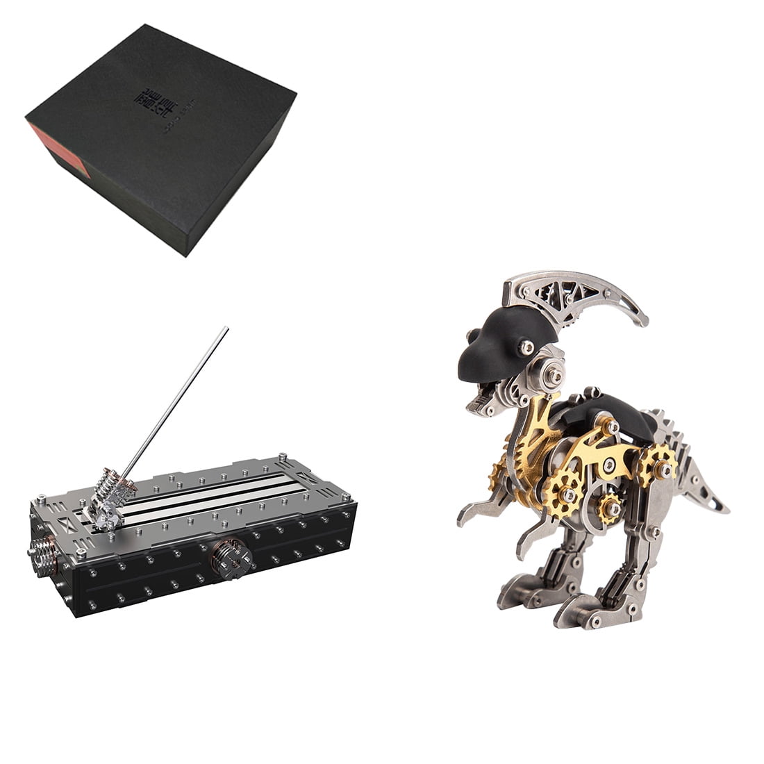 3D Metal Puzzle 339PCS Linglong Fox Hanfei Mechanical Creative DIY Assembly Model Hobby Craft Kit For Desk Display, Home Office Decor, Creative Gifts And Hobbyists