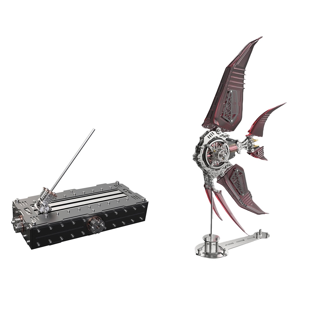 3D Metal Puzzle 339PCS Linglong Fox Hanfei Mechanical Creative DIY Assembly Model Hobby Craft Kit For Desk Display, Home Office Decor, Creative Gifts And Hobbyists