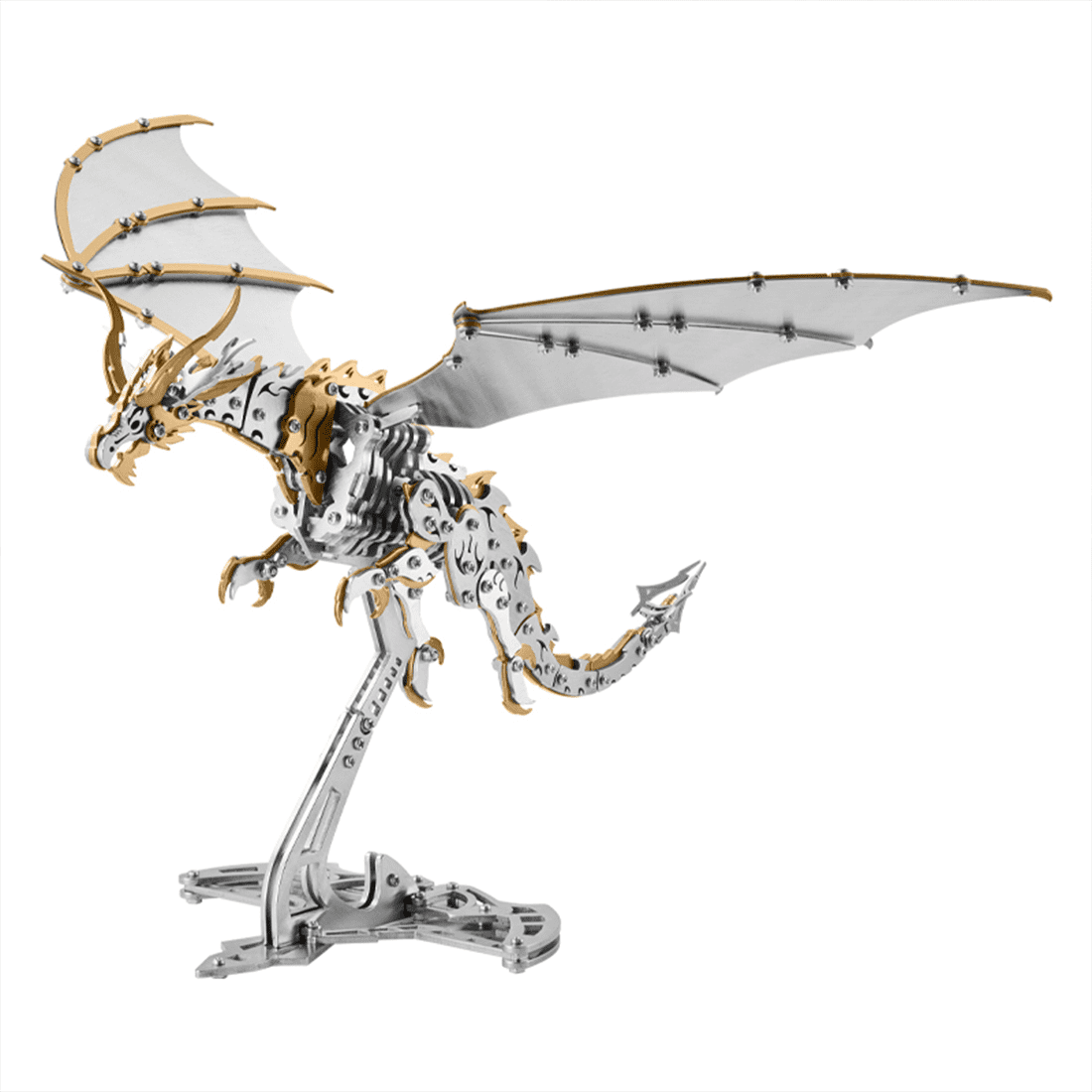 3D Metal Puzzle Bionic 373 PCS, Steampunk Mechanical Model Kit With DIY Assembly, Home Display Desk Decor For Adult Collectors And Creative Gifts