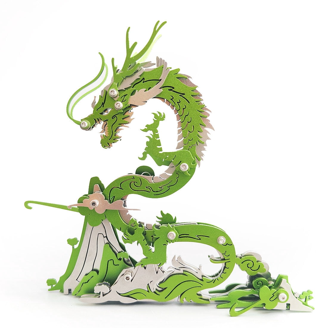 3D Metal Puzzle Dragon 90+ PCS, Steampunk Mechanical Model Kit With DIY Assembly, Home Display Desk Decor For Adult Collectors And Creative Gifts