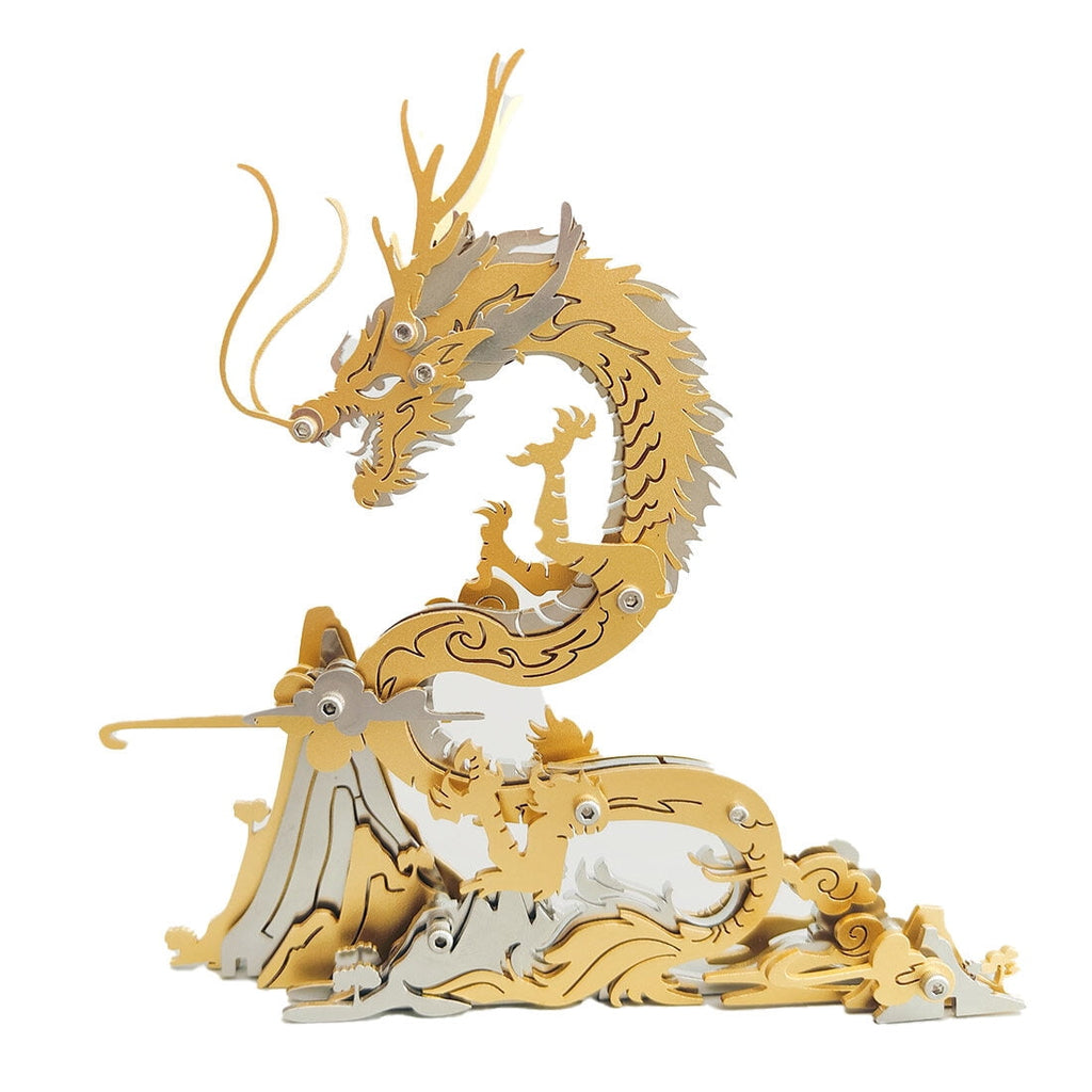 3D Metal Puzzle Dragon 90+ PCS, Steampunk Mechanical Model Kit With DIY Assembly, Home Display Desk Decor For Adult Collectors And Creative Gifts