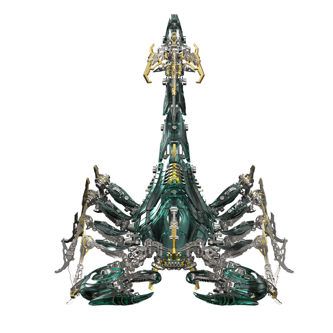 3D Metal Puzzle Frost Edge Full War Scorpion 1073 PCS, Steampunk Mechanical Model Kit With DIY Assembly, Home Display Desk Decor For Adult Collectors And Creative Gifts
