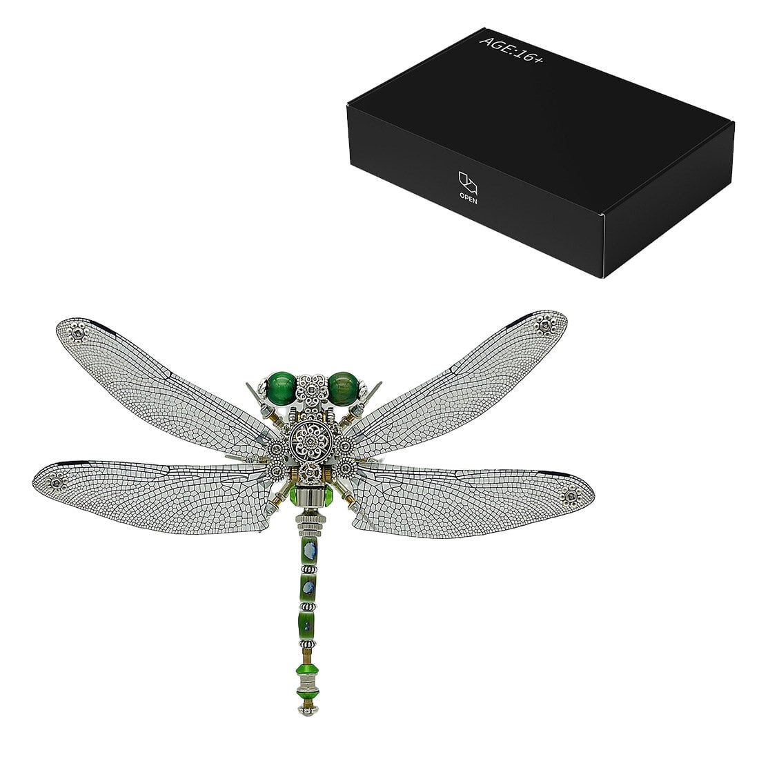3D Metal Puzzle Punk Insects 200+ PCS, Steampunk Mechanical Model Kit With DIY Assembly, Home Display Desk Decor For Adult Collectors And Creative Gifts