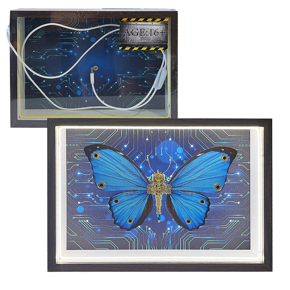3D Metal Puzzle Insect With Rechargeable 150+ PCS, Steampunk Mechanical Model Kit With DIY Assembly, Home Display Desk Decor For Adult Collectors And Creative Gifts