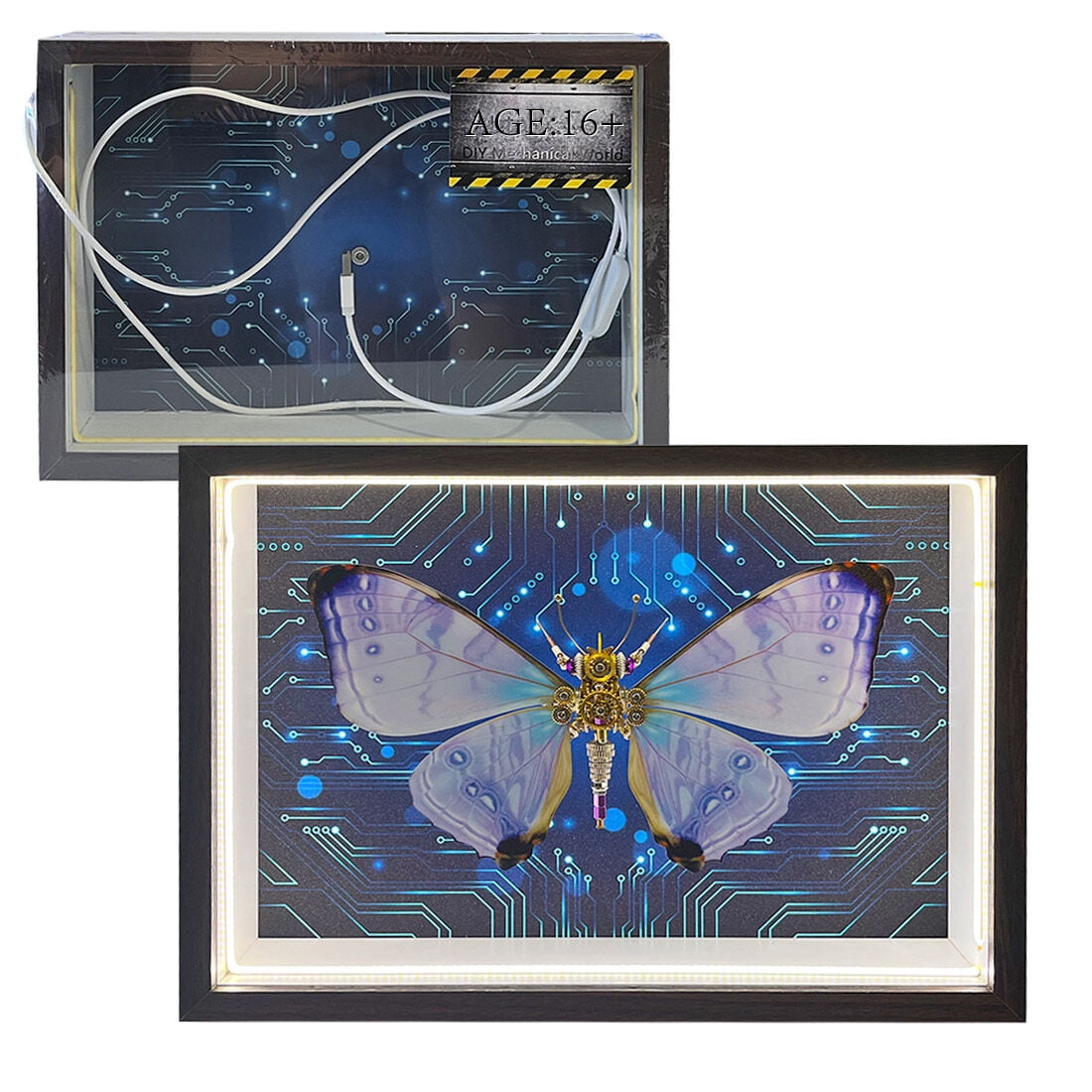 3D Metal Puzzle Insect With Rechargeable 150+ PCS, Steampunk Mechanical Model Kit With DIY Assembly, Home Display Desk Decor For Adult Collectors And Creative Gifts