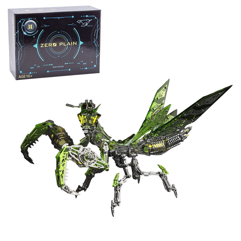 3D Metal Puzzle Mantis Kits 1000+ PCS, Steampunk Mechanical Model Kit With DIY Assembly, Home Display Desk Decor For Adult Collectors And Creative Gifts