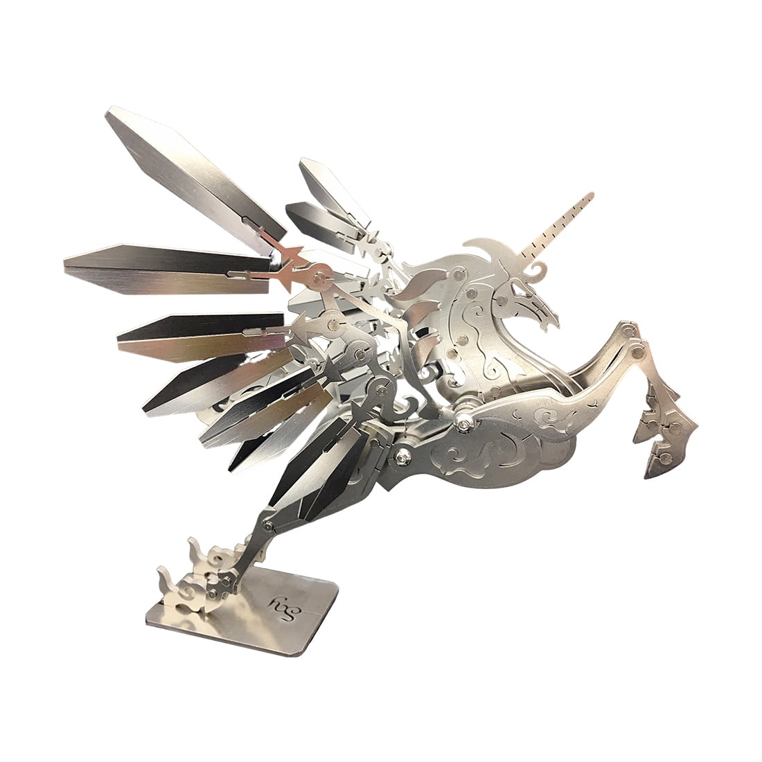 3D Metal Puzzle Mythical Horse Creature 130+ PCS, Steampunk Mechanical Model Kit With DIY Assembly, Home Display Desk Decor For Adult Collectors And Creative Gifts