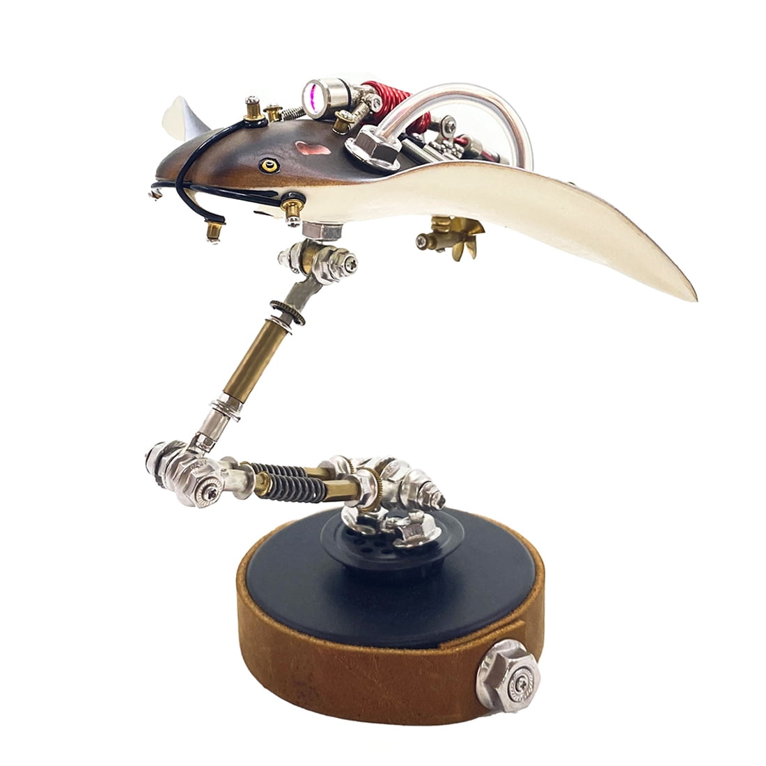3D Metal Puzzle Ocean Creature Brass 200+ PCS, Steampunk Mechanical Model Kit With DIY Assembly, Home Display Desk Decor For Adult Collectors And Creative Gifts