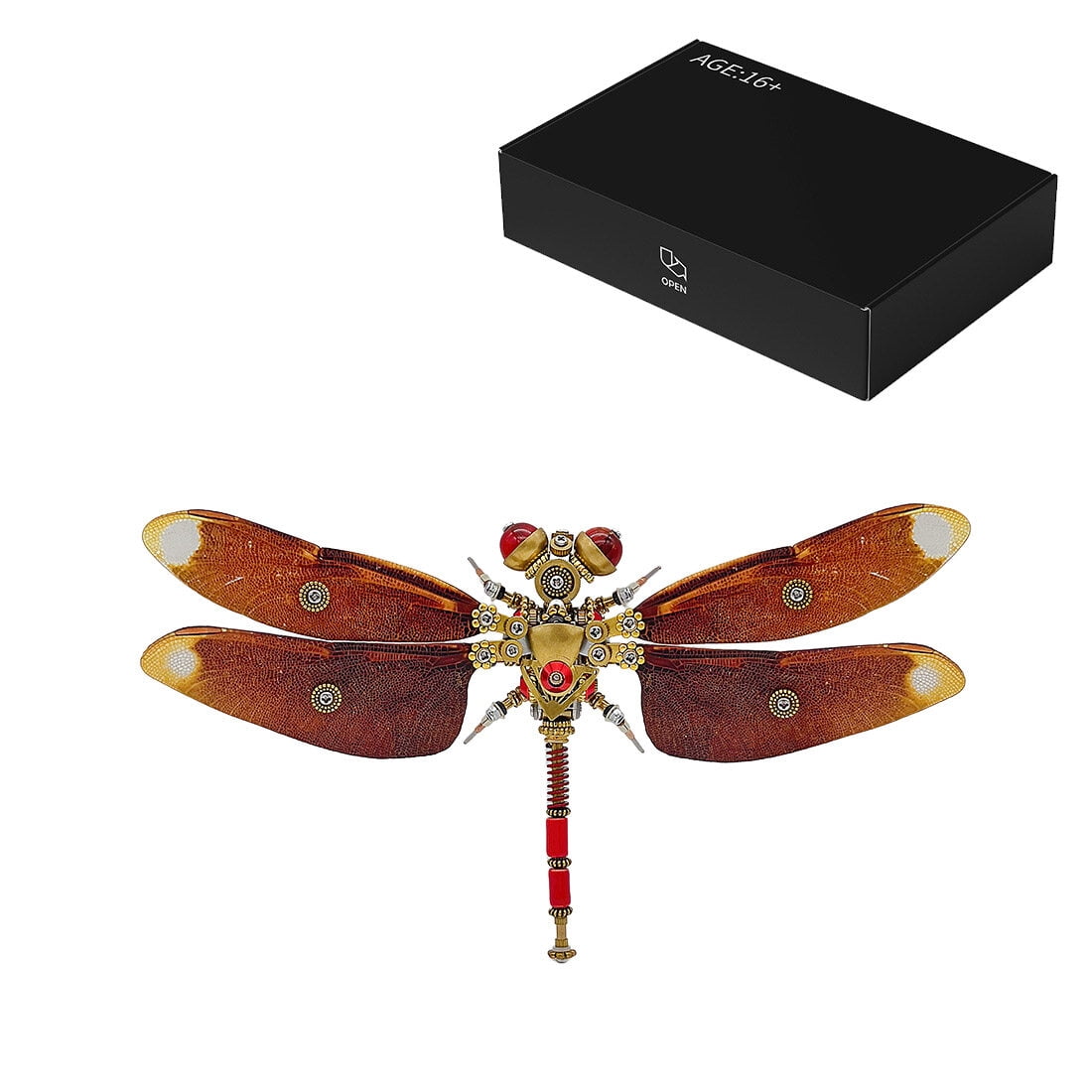 3D Metal Puzzle Punk Insects 200+ PCS, Steampunk Mechanical Model Kit With DIY Assembly, Home Display Desk Decor For Adult Collectors And Creative Gifts