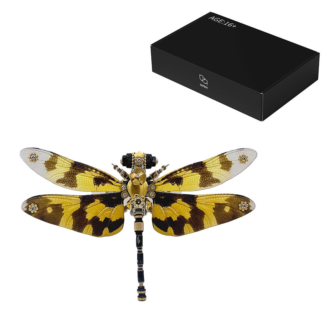 3D Metal Puzzle Punk Insects 200+ PCS, Steampunk Mechanical Model Kit With DIY Assembly, Home Display Desk Decor For Adult Collectors And Creative Gifts
