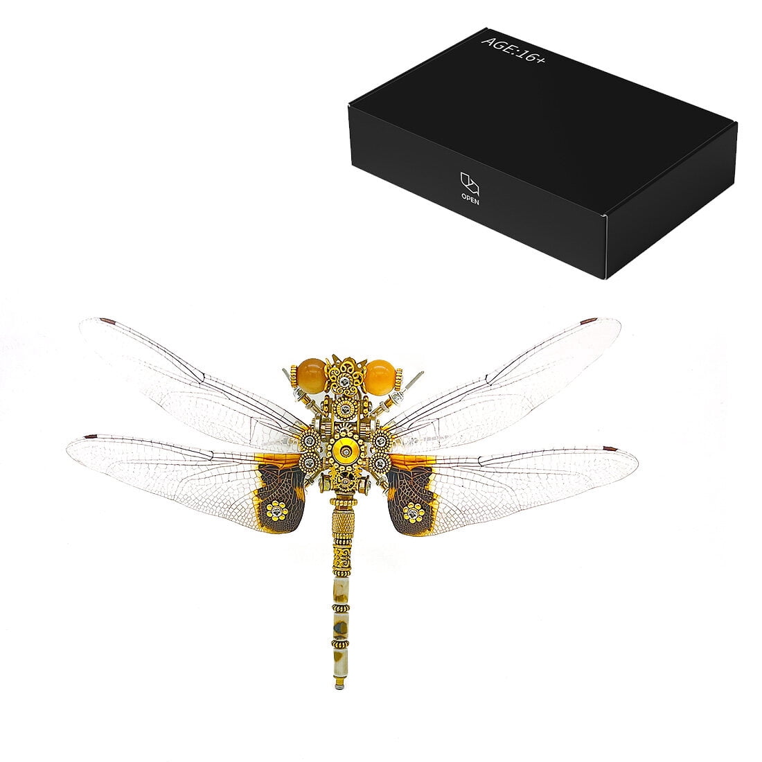 3D Metal Puzzle Punk Insects 200+ PCS, Steampunk Mechanical Model Kit With DIY Assembly, Home Display Desk Decor For Adult Collectors And Creative Gifts