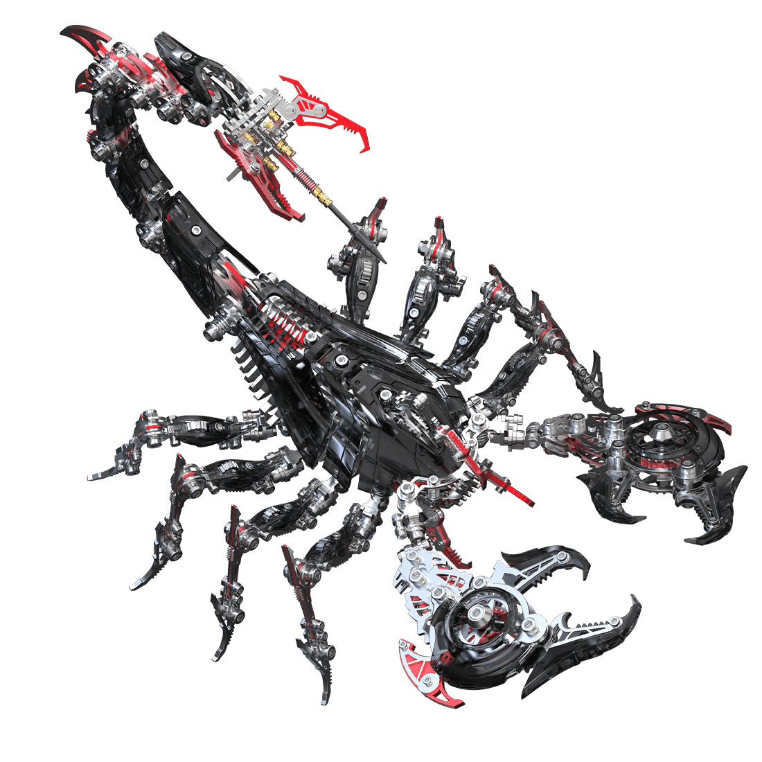 3D Metal Puzzle Frost Edge Full War Scorpion 1073 PCS, Steampunk Mechanical Model Kit With DIY Assembly, Home Display Desk Decor For Adult Collectors And Creative Gifts