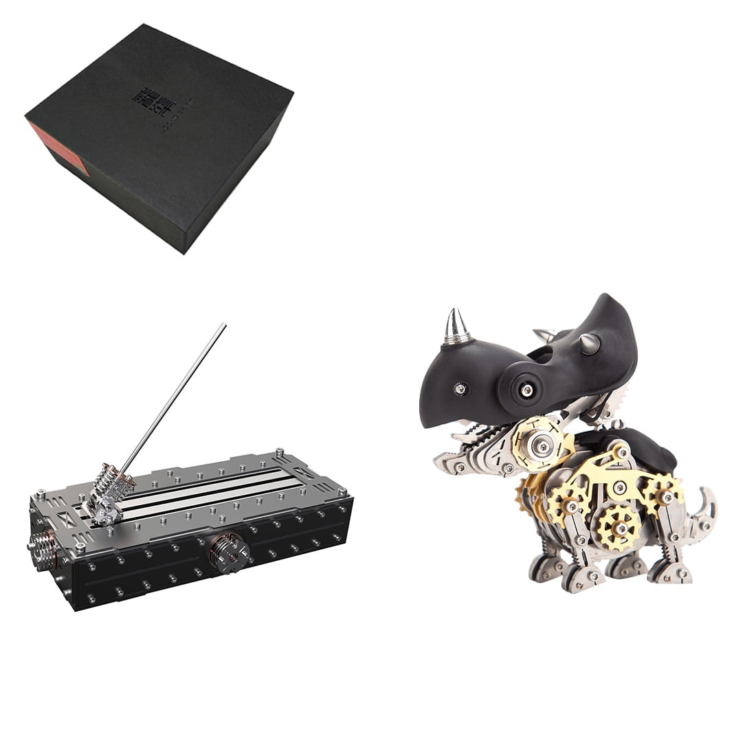 3D Metal Puzzle Linglong Fox Libai Base Stand 339 PCS, Steampunk Mechanical Model Kit With DIY Assembly, Home Display Desk Decor For Adult Collectors And Creative Gifts