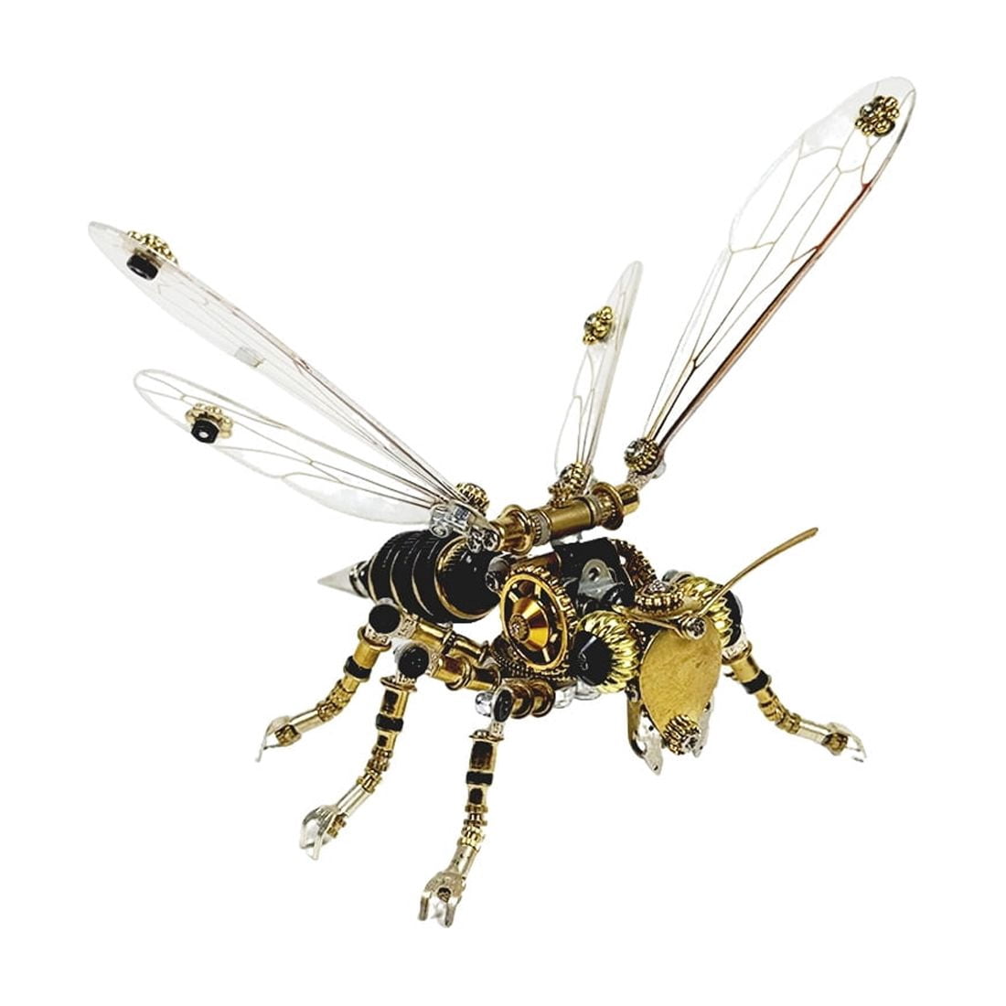 3D Metal Puzzles for Adults Mechanical Wasp Model Kits, Difficult DIY Assembly, Creative Desk Display & Unique Gift for Engineers, Hobbyists, Collectors