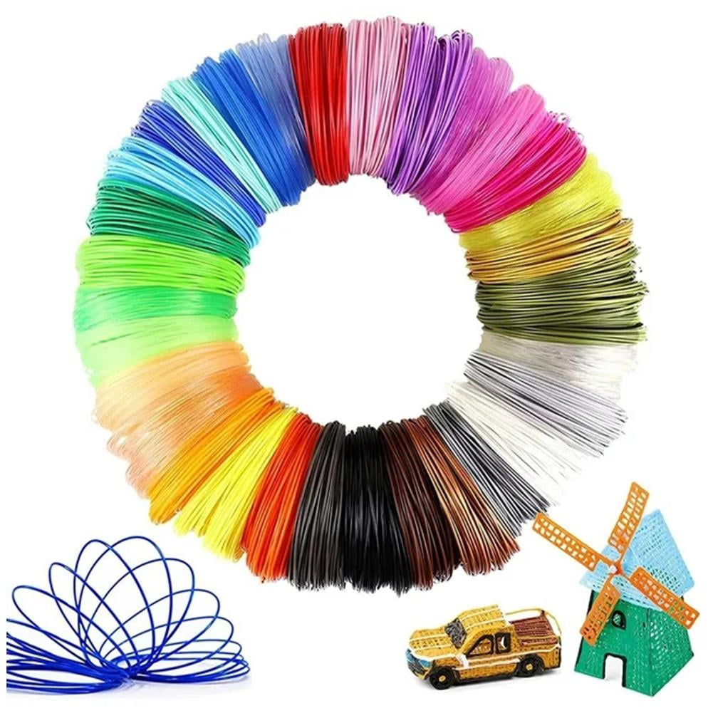 3D Pen PLA Filament Refill, Each Color 10feet 3D Printer PLA Sample Pack, Compatible with Printing Pen