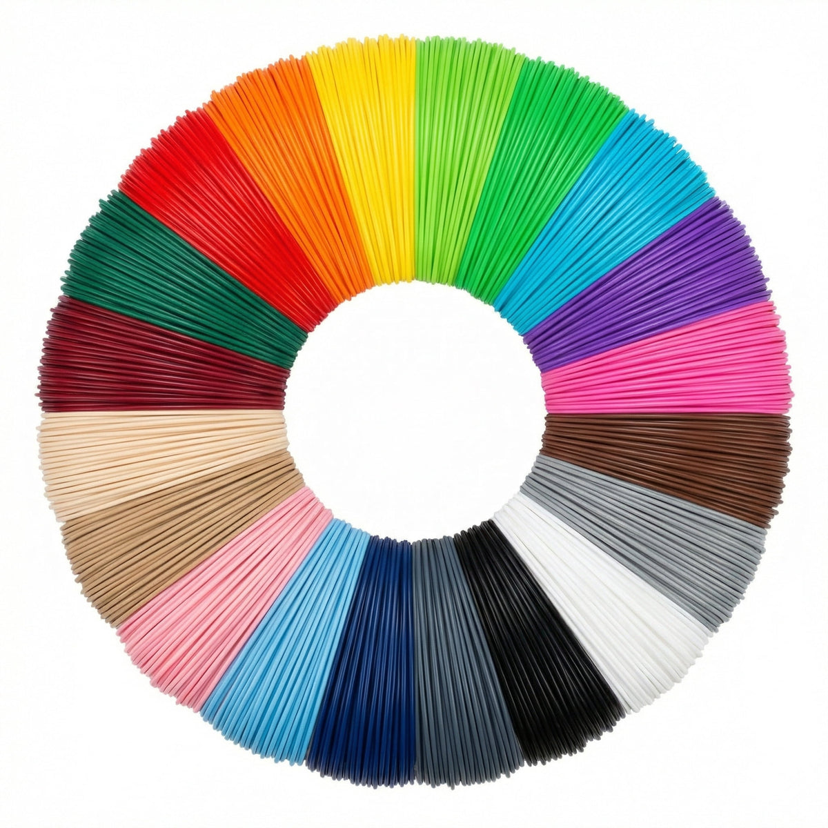 3D Pen PLA Filament Refills, 1.75mm PLA Filament Pack of 20 Colors