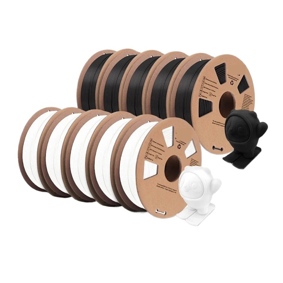 3D Printer PLA+ Filament, 1.75mm 10 Rolls 3D Printing Materials For 3D Printer&3D Pen