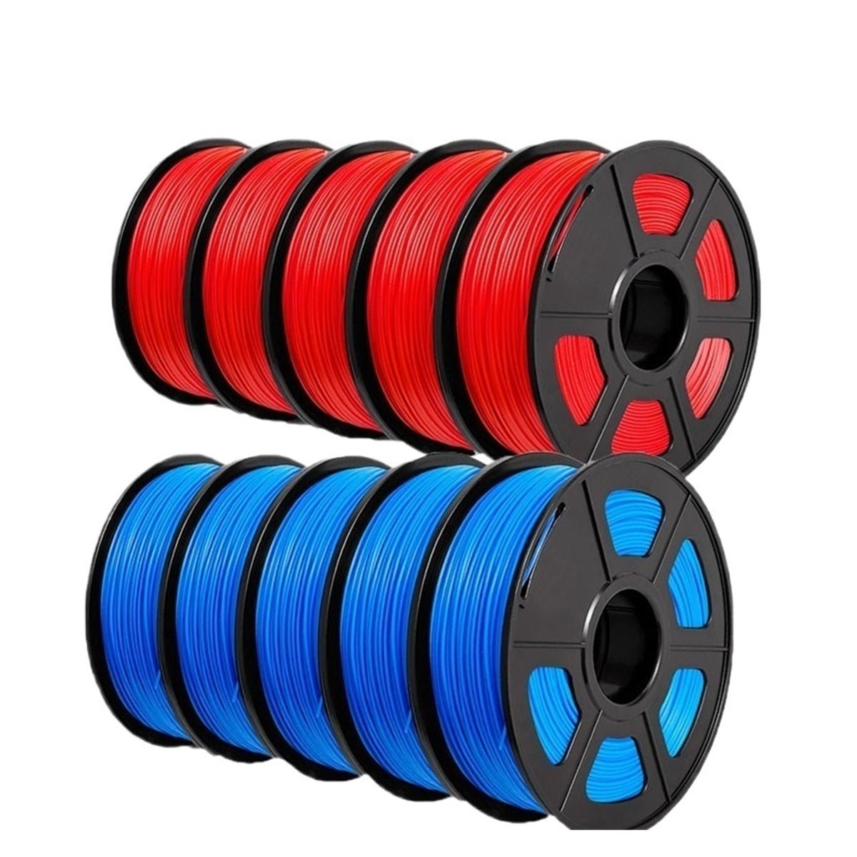 3D Printer PLA+ Filament, 1.75mm 10 Rolls 3D Printing Materials For 3D Printer&3D Pen
