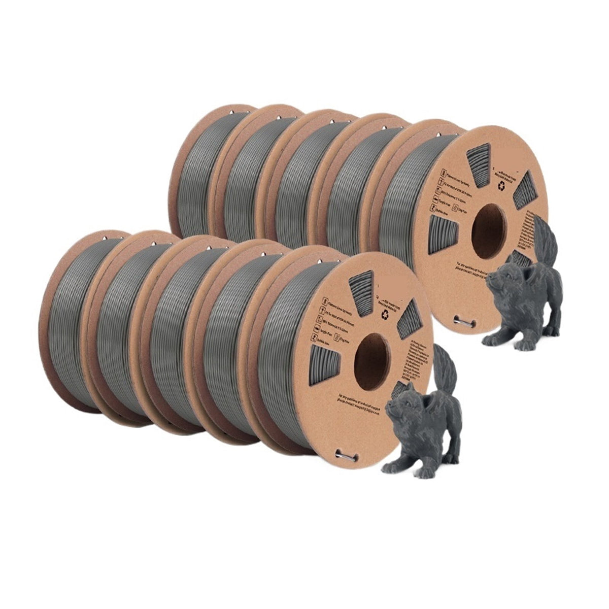 3D Printer PLA Meta Filament 1.75mm, 10 Rolls 3D Printing Materials For 3D Printer&3D Pen