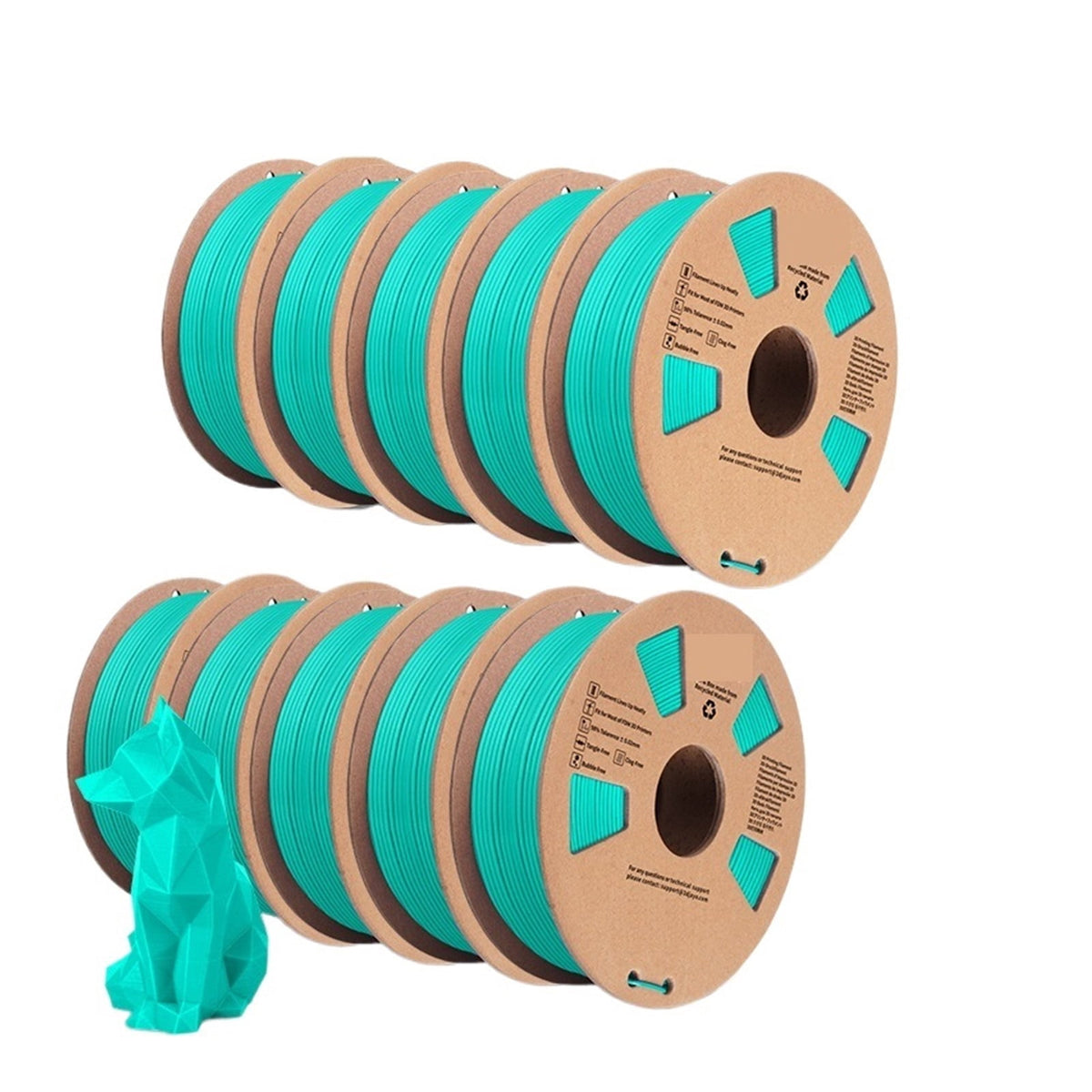 3D Printer PLA Meta Filament 1.75mm, 10 Rolls 3D Printing Materials For 3D Printer&3D Pen