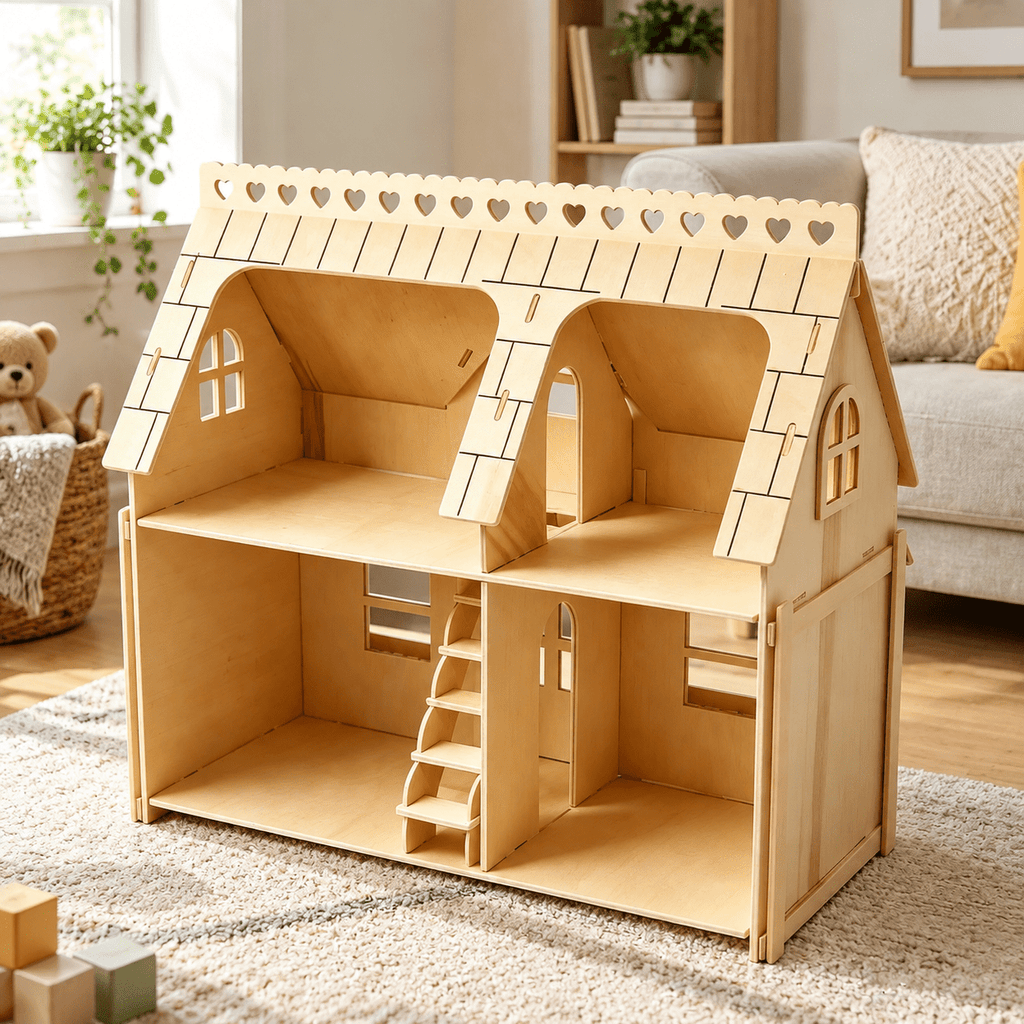 3D Puzzle House Wooden Model Kit DIY Miniature Dollhouse