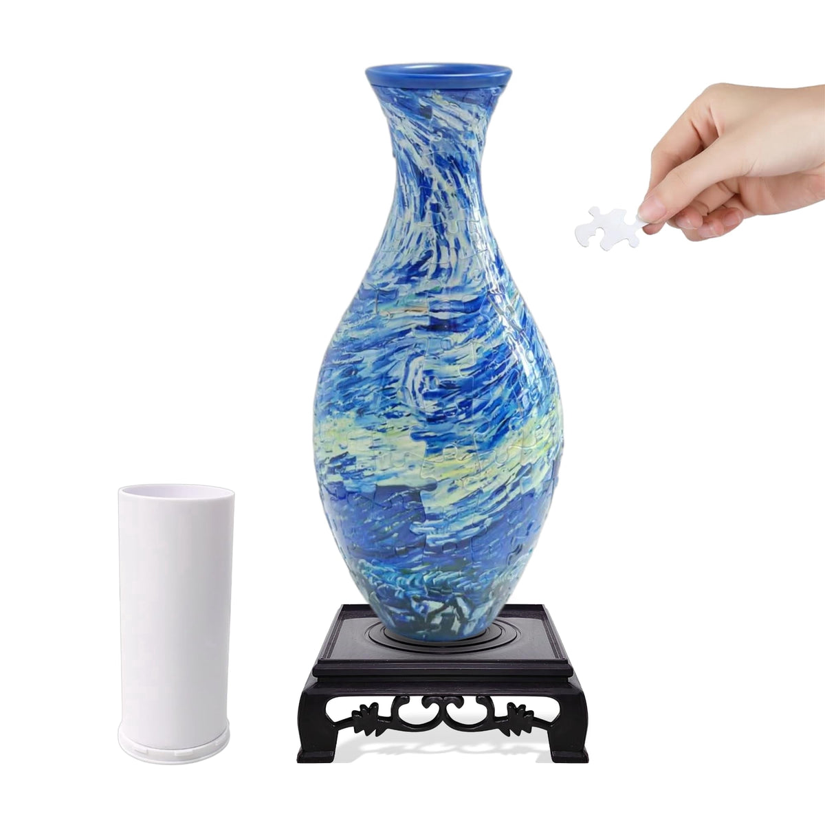 3D Puzzle Vase for Adults, Creative Vase Puzzle for Flowers(Secret Butterfly)
