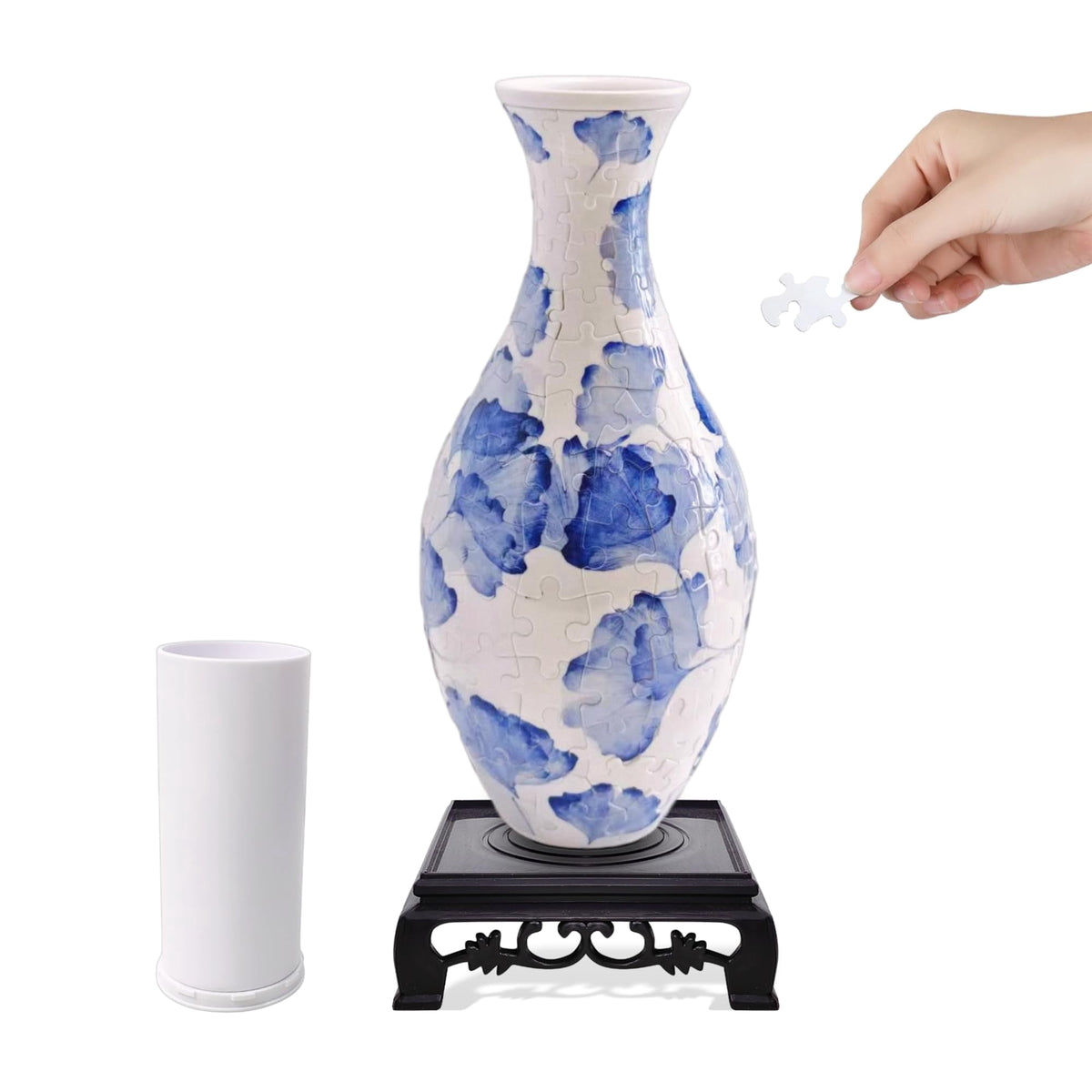 3D Puzzle Vase for Adults, Creative Vase Puzzle for Flowers(Secret Butterfly)