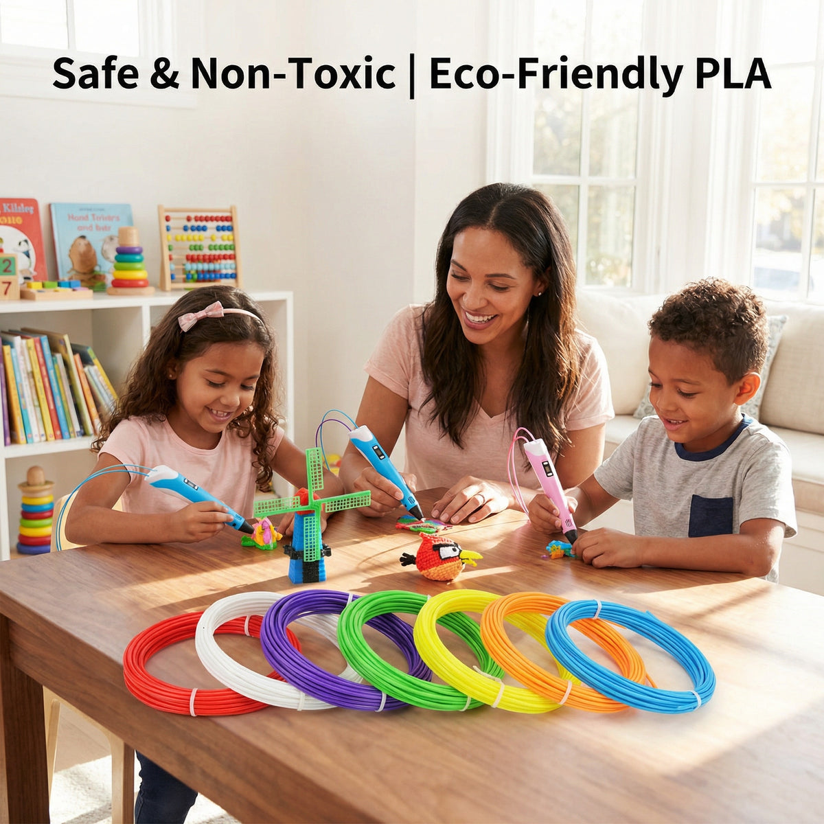 3D Pen PLA Filament Refills, 1.75mm PLA Filament Pack of 20 Colors