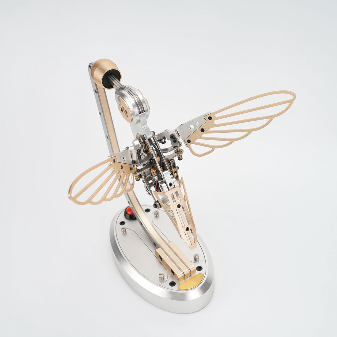 Hummingbird 3D Metal Puzzle for Adults, Mechanical Dynamic Bird Metal Model Kit with Transmission Mechanism, DIY Assembly Bionic Bird 3D Puzzle Jigsaw Animal, Semi-Finished