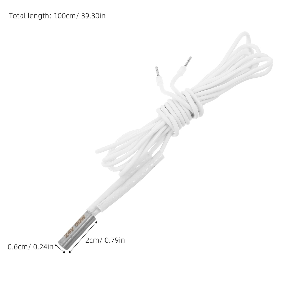 OUNONA High Temp 3D Printer Hotend Heater, White, Durable, Easy Installation