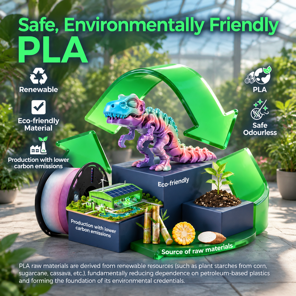 Pla Rainbow Candy 3D Printer Filament 1.75mm 1kg for FDM Printers