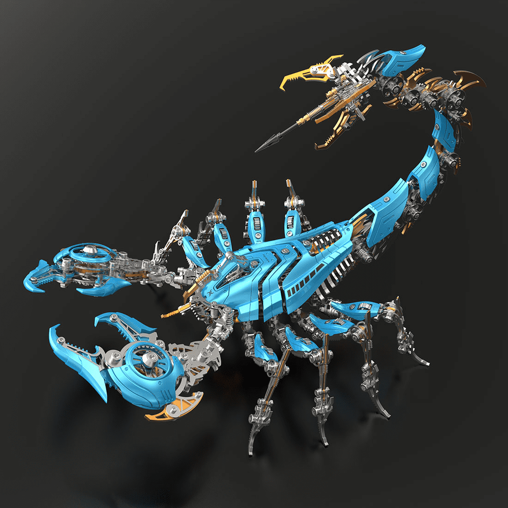 3D Metal Puzzle Frost Edge Full War Scorpion 1073 PCS, Steampunk Mechanical Model Kit With DIY Assembly, Home Display Desk Decor For Adult Collectors And Creative Gifts