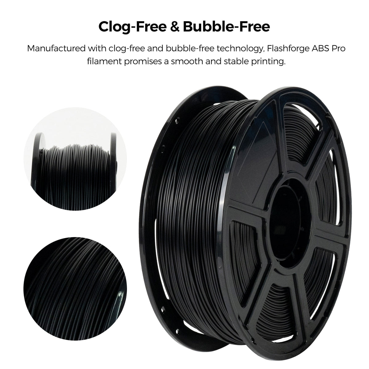 Flashforge ABS Pro Filament 1.75mm, 1KG/2.2lbs ABS Pro 3D Printer Filament, Purple