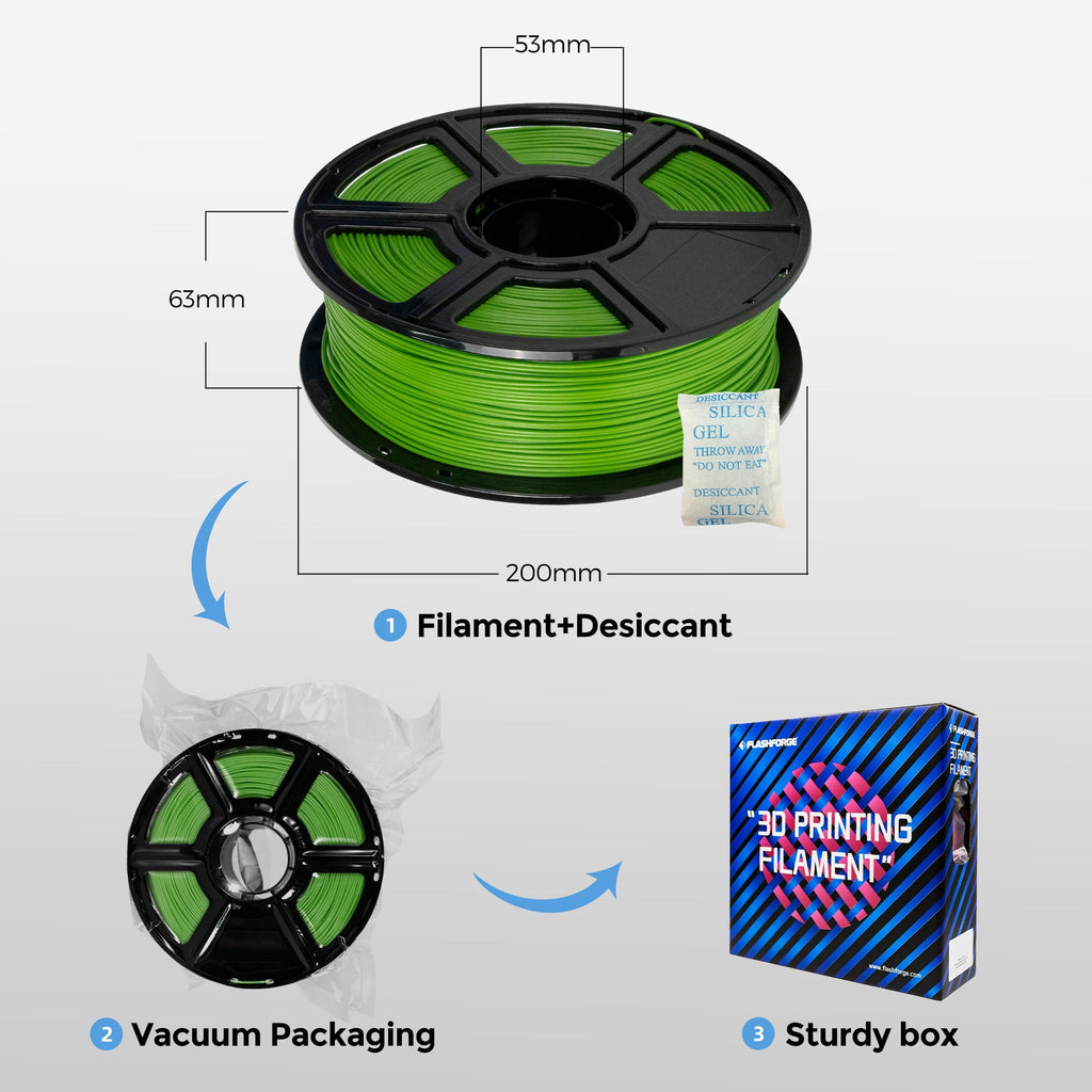 Flashforge ABS Pro Filament 1.75mm, 1KG/2.2lbs ABS Pro 3D Printer Filament, Purple