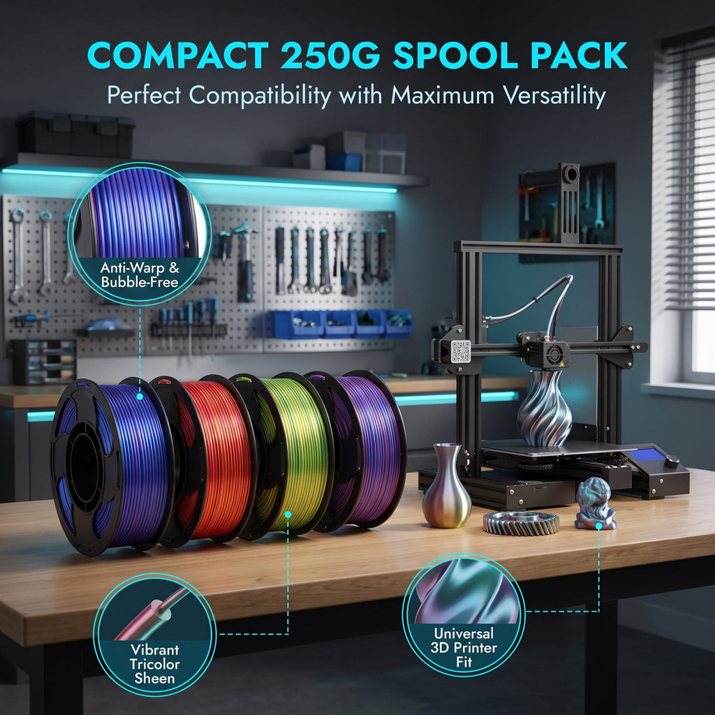 IFANLANDOR Multicolor Pla Filament for 3D Printing DIY Projects with Stable and Smooth Printing