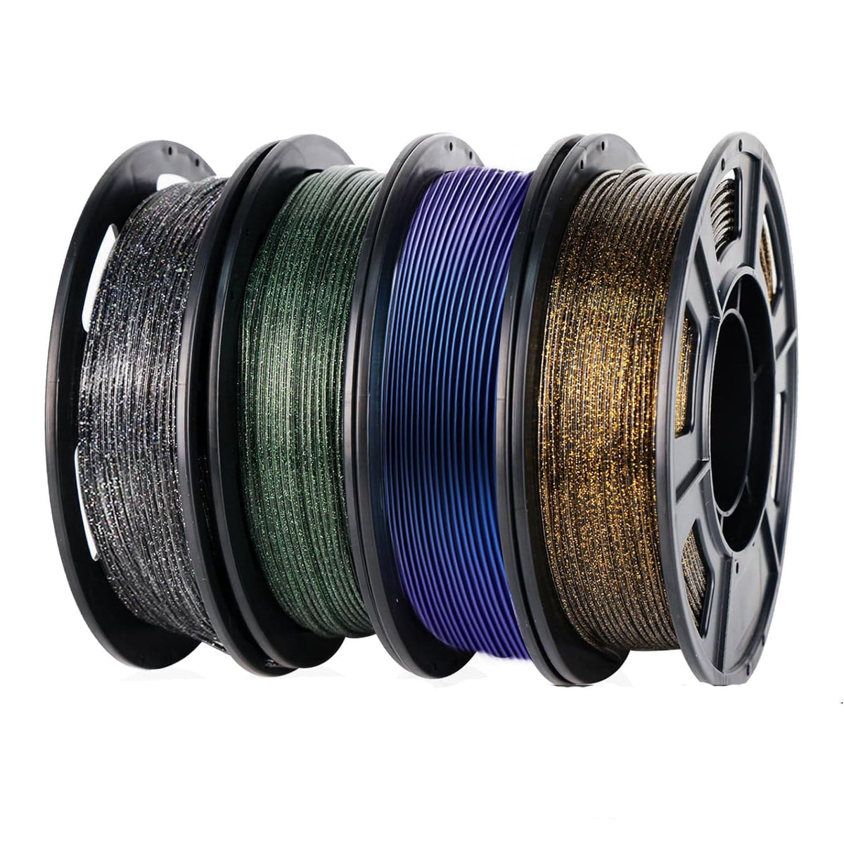 3D Printer Filament Galaxy PLA Filament 1.75mm, 3D Printing Filament Bundle, Multi Color Filament Glitter 250g * 4 Color Pack