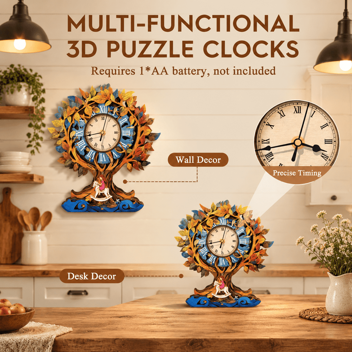 3d Wooden Puzzles For Adults-dachshund Clock Puzzle-adult Crafts