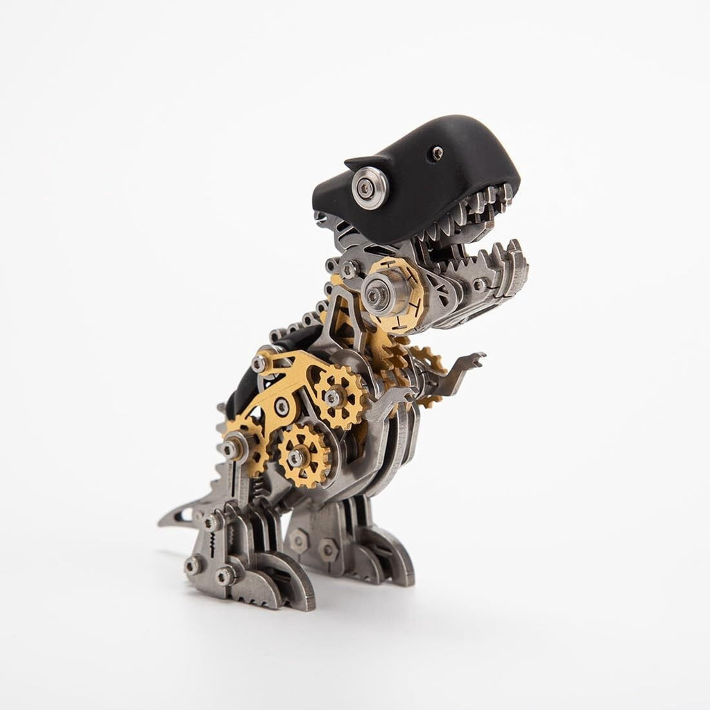 3D Metal Dinosaur Puzzle Kit for Adults - DIY Mechanical Steampunk Model, 160 Pieces Assembly Challenge