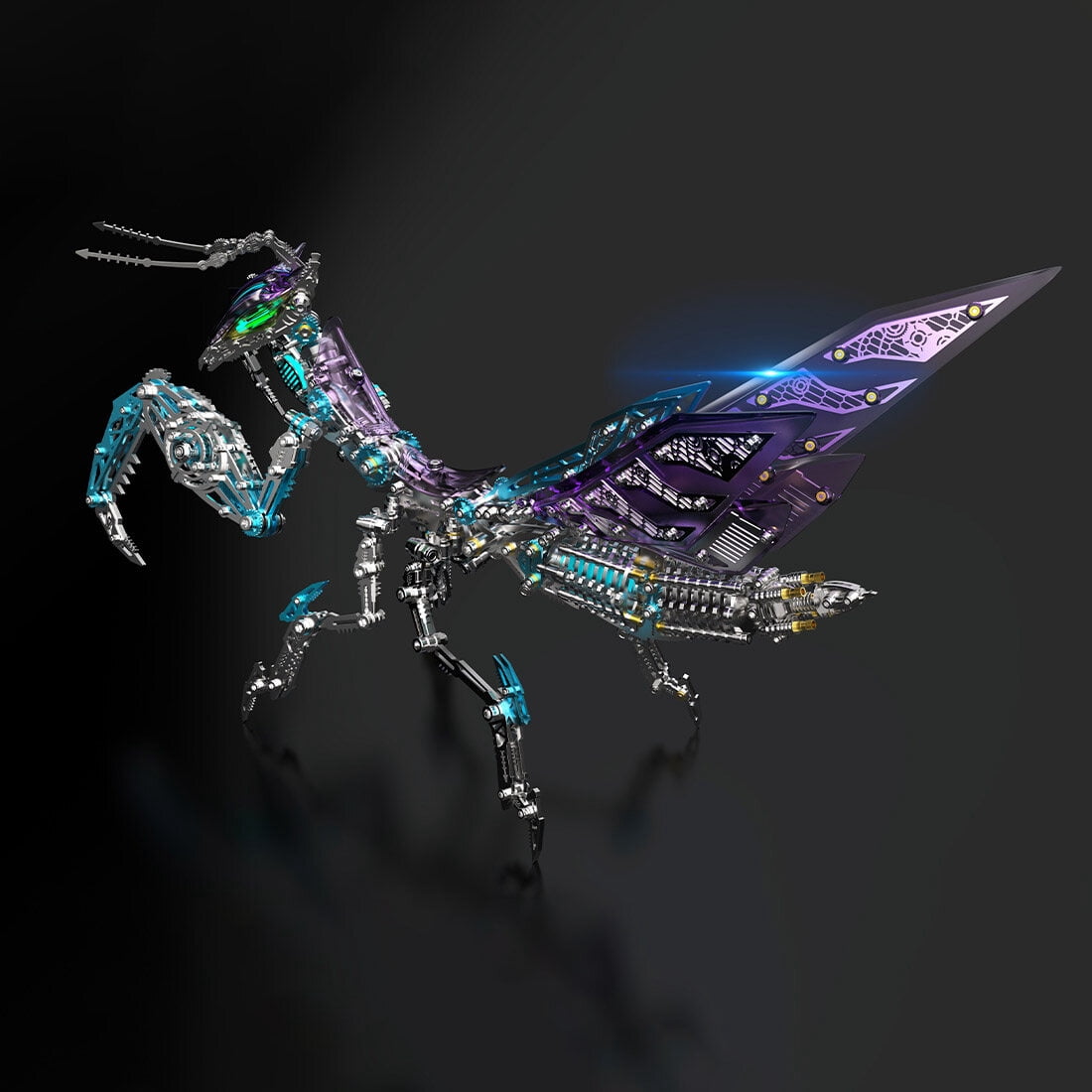 3D Metal Puzzle Mantis Kits 1000+ PCS, Steampunk Mechanical Model Kit With DIY Assembly, Home Display Desk Decor For Adult Collectors And Creative Gifts