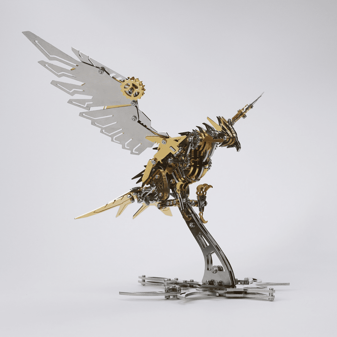 3D Metal Puzzle Bionic 373 PCS, Steampunk Mechanical Model Kit With DIY Assembly, Home Display Desk Decor For Adult Collectors And Creative Gifts