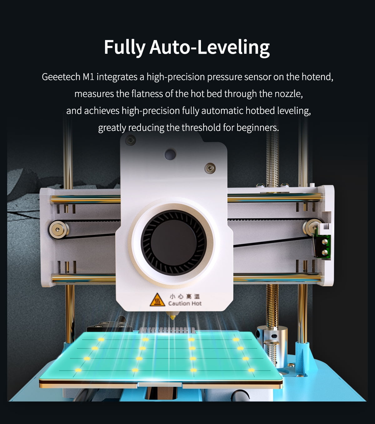 Geeetech Mini Faster 3D Printer (No WIFI) Fully Assembled 3D Printer for Beginners, Kids Toys